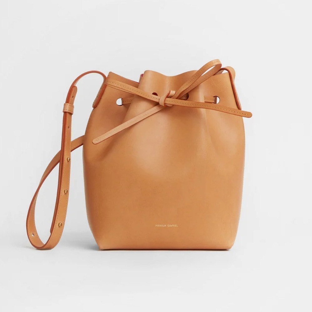 Mansur Gavriel MINI BUCKET BAG Cammello Dolly Tan Pink